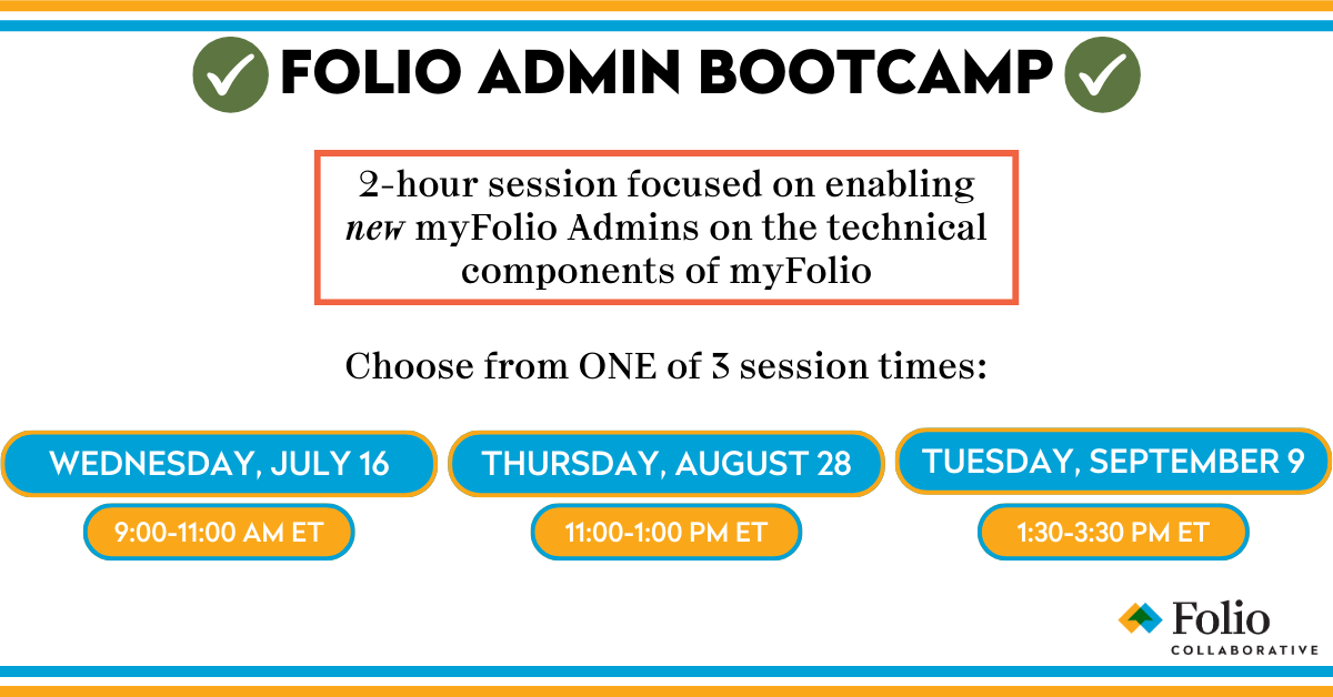 Folio Admin Bootcamp Summer 2025